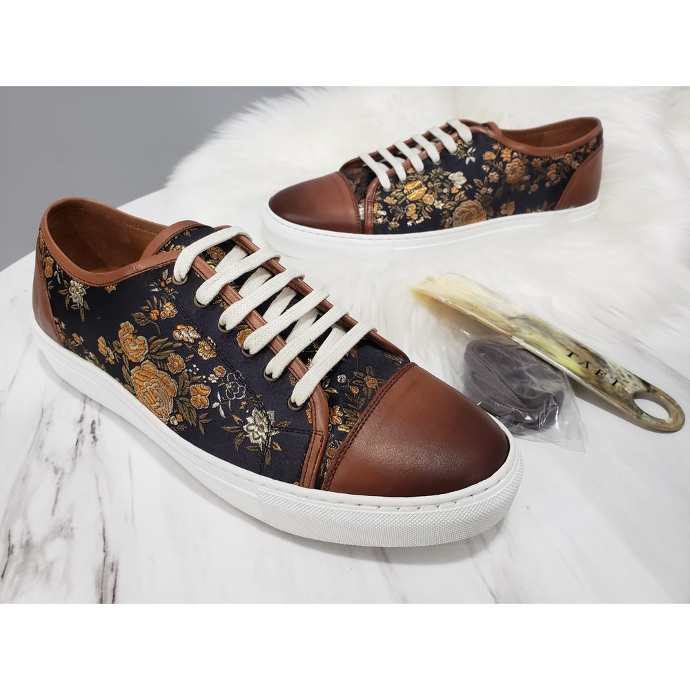 NEW NO BOX SIZE 9 / EU 42 Taft Jack Sneaker in Eden Lace-up Shoes Sneaker Floral